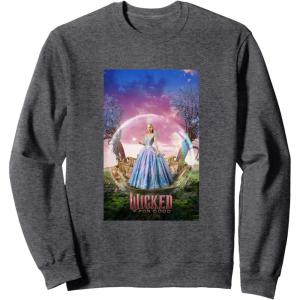 imageWicked For Good Glinda Bubble Poster SweatshirtDark Heather Grey