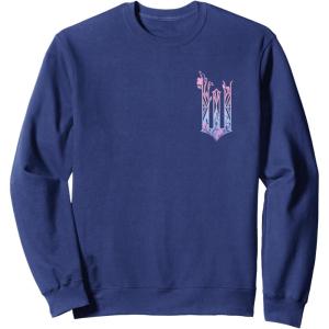 imageWicked For Good Glinda Elegant Logo Front And Back SweatshirtNavy Blue