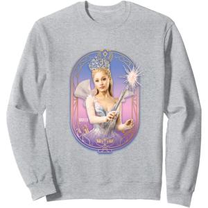 imageWicked For Good Glinda Sparkling Wand SweatshirtHeather Grey