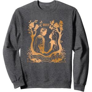 imageWicked For Good Glinda ampamp Fiyero To Wed SweatshirtDark Heather Grey