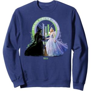 imageWicked For Good Glinda and Elphaba Friends Forever Changed SweatshirtNavy Blue