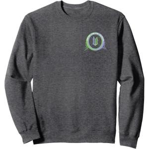 imageWicked For Good Glinda and Elphaba Friends Front ampamp Back SweatshirtDark Heather Grey
