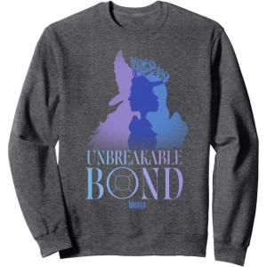 imageWicked For Good Glinda and Elphaba Unbreakable Bond SweatshirtDark Heather Grey