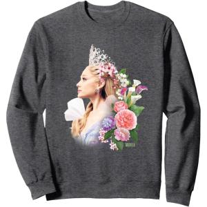 imageWicked For Good Glinda in Bloom SweatshirtDark Heather Grey