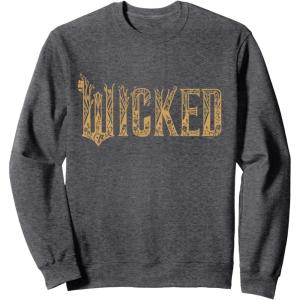 imageWicked For Good Gold Glam Logo SweatshirtDark Heather Grey