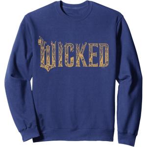 imageWicked For Good Gold Glam Logo SweatshirtNavy Blue
