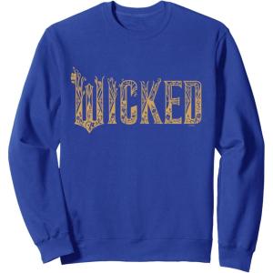 imageWicked For Good Gold Glam Logo SweatshirtRoyal Blue