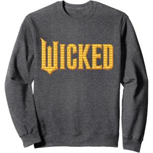imageWicked For Good Logo Yellow Brick Road SweatshirtDark Heather Grey