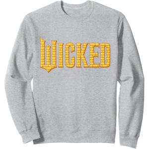 imageWicked For Good Logo Yellow Brick Road SweatshirtHeather Grey