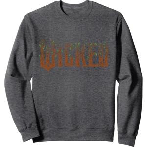 imageWicked For Good Ozian Forest Textured Logo SweatshirtDark Heather Grey