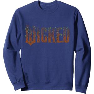 imageWicked For Good Ozian Forest Textured Logo SweatshirtNavy Blue