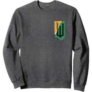 imageWicked For Good Patchwork Logo Front And Back SweatshirtDark Heather Grey