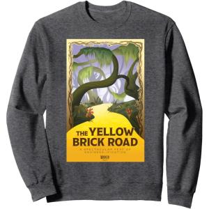 imageWicked For Good The Yellow Brick Road Journey SweatshirtDark Heather Grey