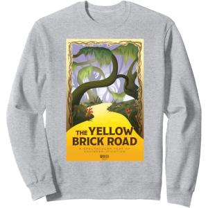 imageWicked For Good The Yellow Brick Road Journey SweatshirtHeather Grey