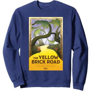 imageWicked For Good The Yellow Brick Road Journey SweatshirtNavy Blue