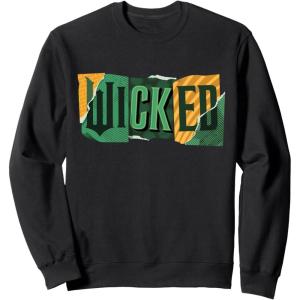 imageWicked For Good Torn Patchwork Logo SweatshirtBlack