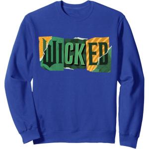 imageWicked For Good Torn Patchwork Logo SweatshirtRoyal Blue