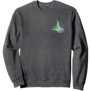 imageWicked For Good Two Halves of the Whole Heart Front ampamp Back SweatshirtDark Heather Grey