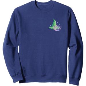 imageWicked For Good Two Halves of the Whole Heart Front ampamp Back SweatshirtNavy Blue