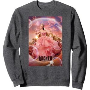 imageWicked Glinda Bubble Poster SweatshirtDark Heather Grey