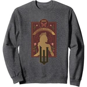 imageWicked Glinda Upland Floral Silhouette SweatshirtDark Heather Grey