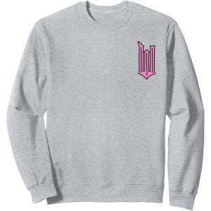 imageWicked Logo Glinda Daydreaming Playful Cartoon Style SweatshirtHeather Grey