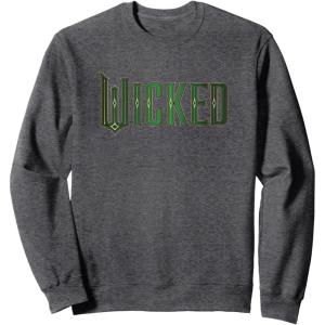 imageWicked Movie Logo Emerald Green SweatshirtDark Heather Grey