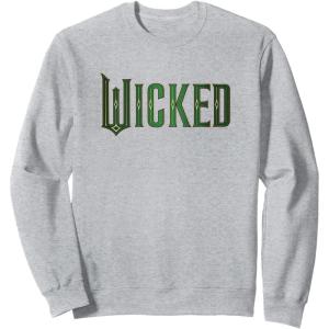 imageWicked Movie Logo Emerald Green SweatshirtHeather Grey