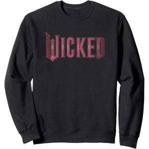 imageWicked Movie Logo Glinda Pink And Gold SweatshirtBlack