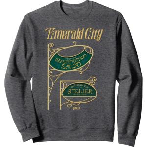 imageWicked The Emerald City Beautification Salon SweatshirtDark Heather Grey