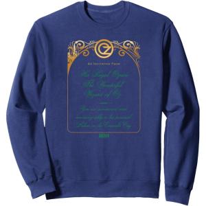 imageWicked The Wizard Welcomes You Invitation SweatshirtNavy Blue