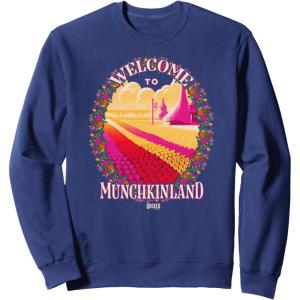 imageWicked Welcome To Munchkinland Tulips SweatshirtNavy Blue