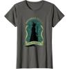 imageWicked Elphaba Destined To Fly Silhouette UnisexAdults TShirt Black SmallAsphalt Grey