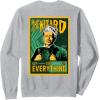 imageWicked For Good The Wizard Sees Everything Front ampamp Back SweatshirtHeather Grey