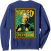 imageWicked For Good The Wizard Sees Everything Front ampamp Back SweatshirtNavy Blue