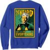 imageWicked For Good The Wizard Sees Everything Front ampamp Back SweatshirtRoyal Blue