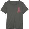imageWicked Movie Logo Glinda Pink And Gold Wand TShirtAsphalt Grey