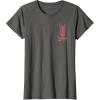 imageWicked Movie Logo Glinda Pink And Gold Wand TShirtAsphalt Grey