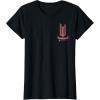 imageWicked Movie Logo Glinda Pink And Gold Wand TShirtBlack