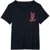 imageWicked Movie Logo Glinda Pink And Gold Wand TShirtBlack