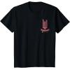 imageWicked Movie Logo Glinda Pink And Gold Wand TShirtBlack