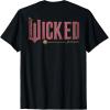 imageWicked Movie Logo Glinda Pink And Gold Wand TShirtBlack