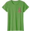 imageWicked Movie Logo Glinda Pink And Gold Wand TShirtGrass Green