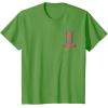imageWicked Movie Logo Glinda Pink And Gold Wand TShirtGrass Green