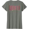 imageWicked Movie Logo Glinda Pink And Gold Wand TShirtOlive Heather