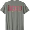 imageWicked Movie Logo Glinda Pink And Gold Wand TShirtOlive Heather
