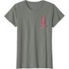 imageWicked Movie Logo Glinda Pink And Gold Wand TShirtOlive Heather