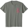 imageWicked Movie Logo Glinda Pink And Gold Wand TShirtOlive Heather