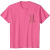 imageWicked Movie Logo Glinda Pink And Gold Wand TShirtPink Heather