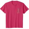 imageWicked Movie Logo Glinda Pink And Gold Wand TShirtRed Heather